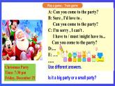 【公開課】人教新目標(biāo)(Go for it)版英語(yǔ)八上Unit9《Can you come to my party？》SectionA2d&Grammar Focus優(yōu)質(zhì)課件+素材