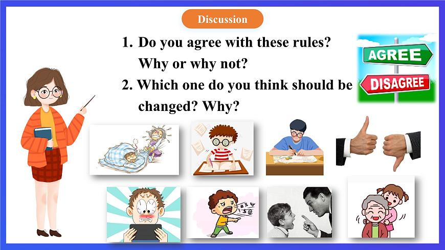 【公开课】人教新目标(Go for it)版英语九年级全册 Unit 7《Teenagers should be allowed to choose their own clothes.》SectionB 3a-selfcheck写作课件第6页