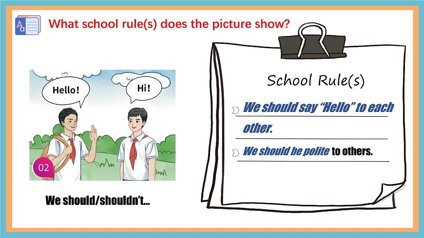 Unit 11 Rules Matter! Function 课件 2024-2025学年仁爱科普版英语七年级下册第7页