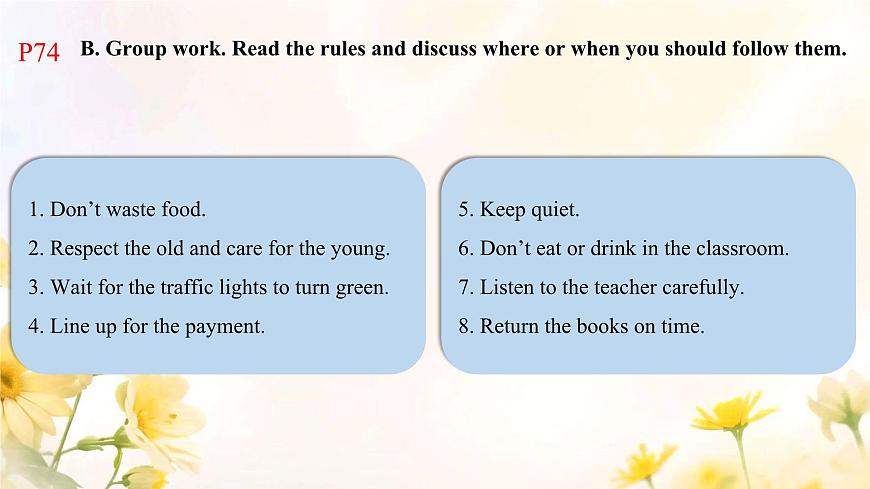 Unit11 Rules Matter! Lesson 1 Listening&Speaking 课件 2024-2025学年仁爱科普版英语七年级下册第8页