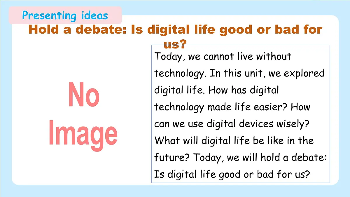 Unit 4 Digital life Presenting ideas（教学课件）-初中英语外研版（2024）八年级上册第8页