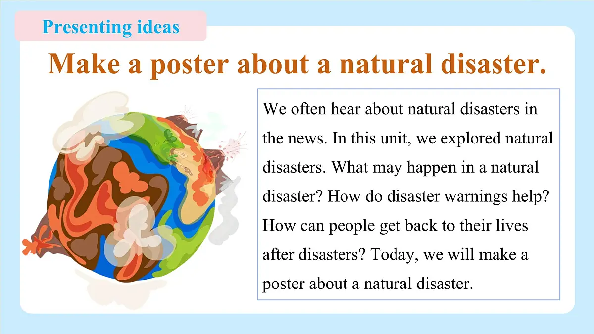 Unit 6 When disaster strikes Presenting ideas（教学课件）-初中英语外研版（2024）八年级上册第8页