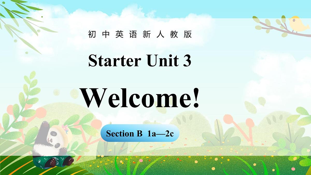 Starter Unit 3 课时3 Section B（1a-2c）第1页