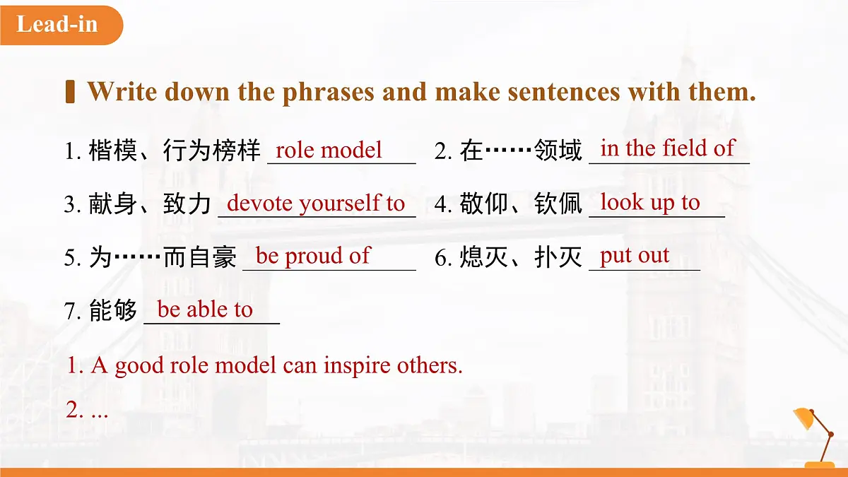 Unit 7 Role models of our time单元复习 课件 英语沪教版（2024）七年级下册第3页