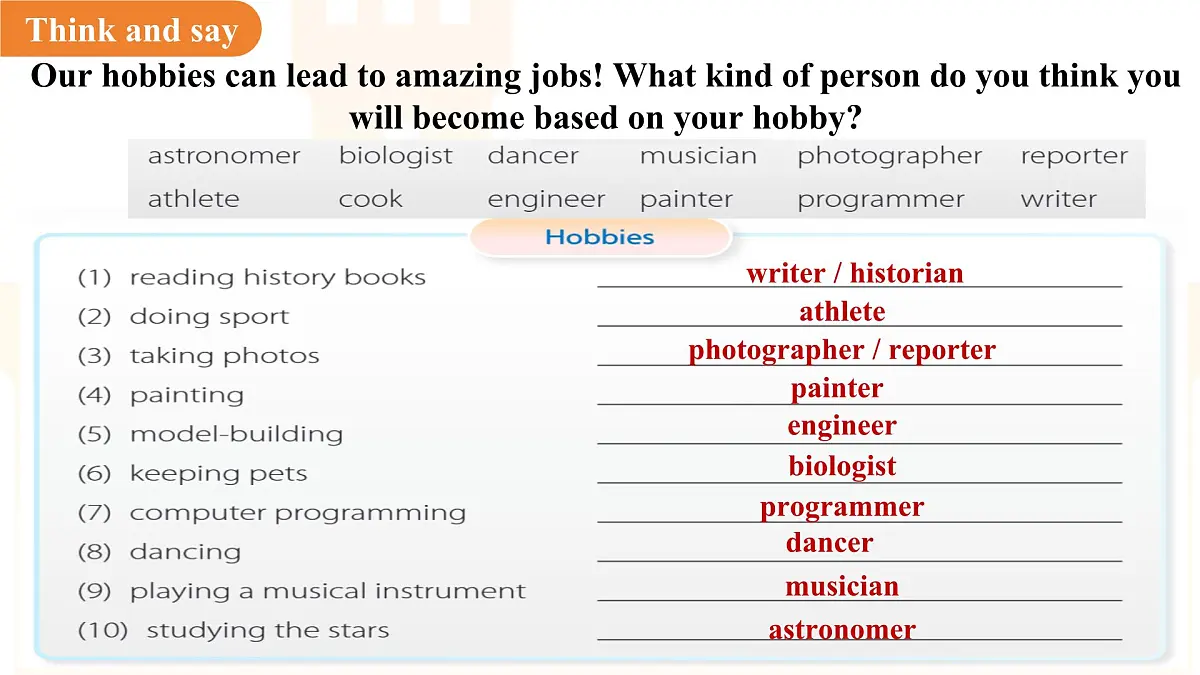 Unit 8 Follow your interests第1课时Reading 课件 英语沪教牛津版（2024）七年级下册第4页