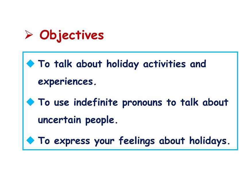 人教版（2024）英语八年级上册 Unit 1 Happy Holiday 第1课时 Section A 1a—1d（课件）第2页