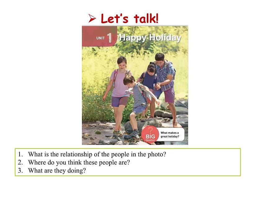 人教版（2024）英语八年级上册 Unit 1 Happy Holiday 第1课时 Section A 1a—1d（课件）第3页