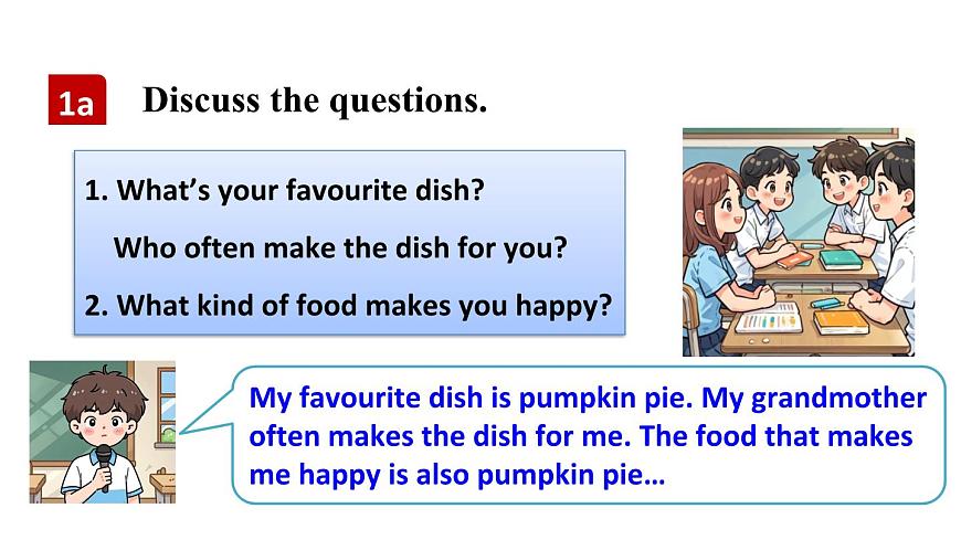 人教版（2024）英语八年级上册 Unit 5 What a Delicious Meal! 第4课时 Section B 1a—3c（课件）第4页