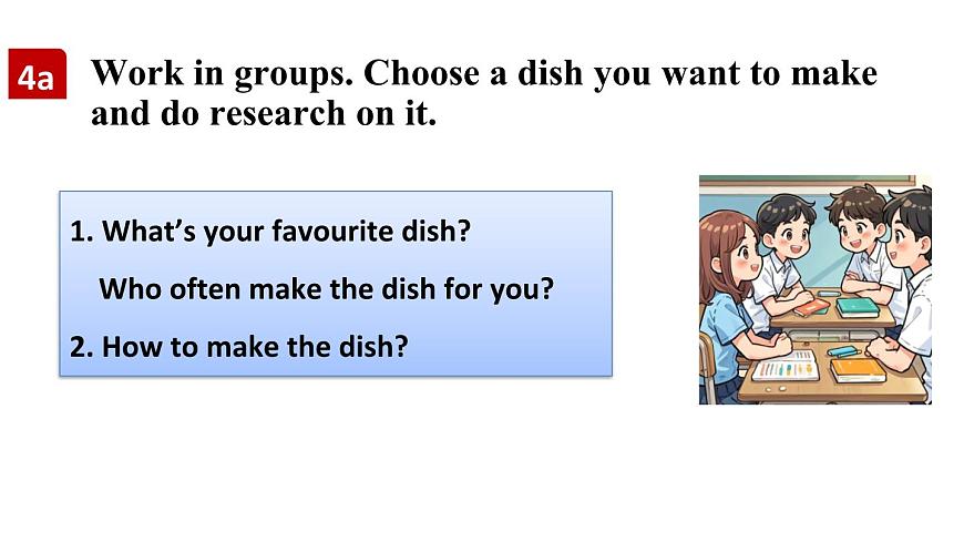 人教版（2024）英语八年级上册 Unit 5 What a Delicious Meal! 第5课时 Section B 4a—4d（课件）第4页
