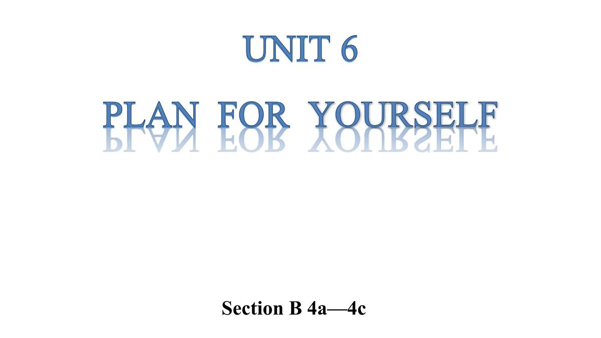 人教版（2024）英语八年级上册 Unit 6 Play for Yourself 第5课时 Section B 4a—4c（课件）第1页