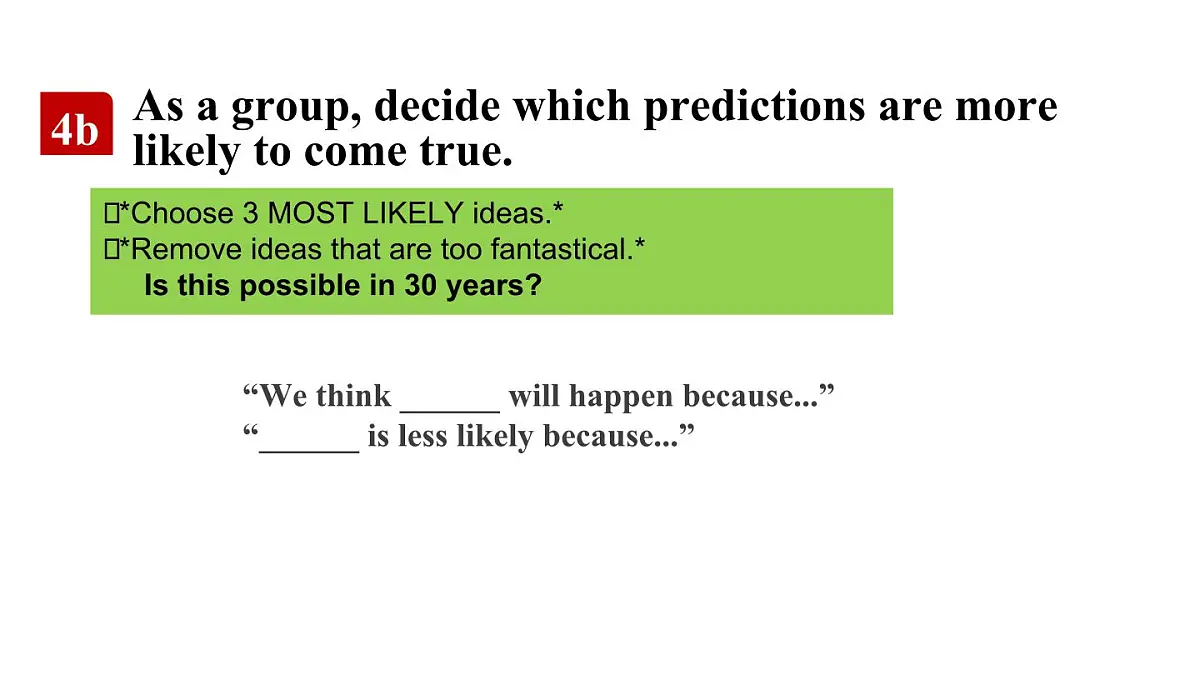 人教版（2024）英语八年级上册 Unit 7 When Tomorrow Comes 第5课时 Section B 4a—4d（课件）第5页