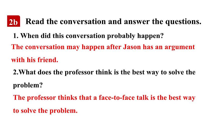 人教版（2024）英语八年级上册 Unit 8 Let's Communicate!第2课时 Section A 2a—2d（课件）第8页