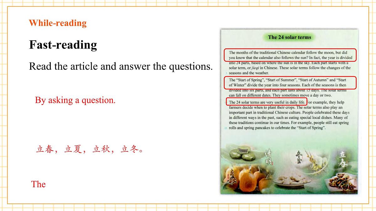 7A Unit 3 The seasons Focusing on culture+Project课件（沪教牛津版七上）第7页