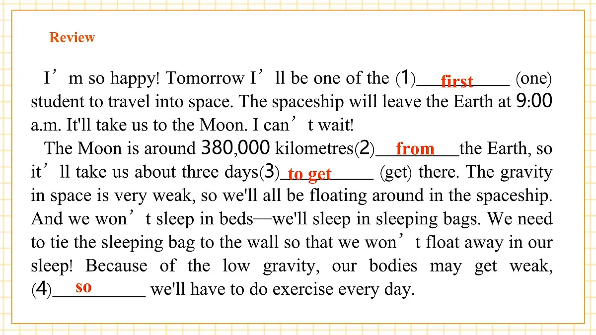 Unit 5 Off to space 第二课时Listening & Speaking课件第4页