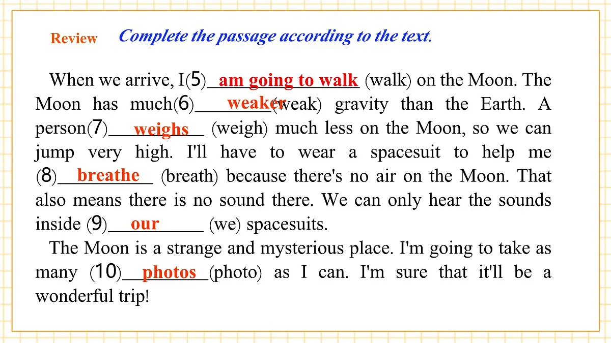 Unit 5 Off to space 第二课时Listening & Speaking课件第5页