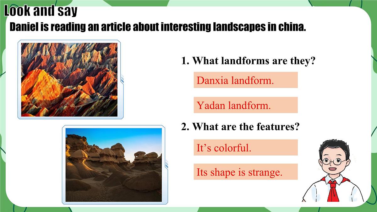 新译林版初中英语7年级下册Unit6 Beautiful landscapes Integration1课件第5页