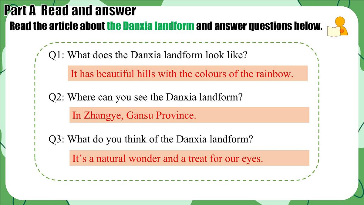 新译林版初中英语7年级下册Unit6 Beautiful landscapes Integration1课件第7页