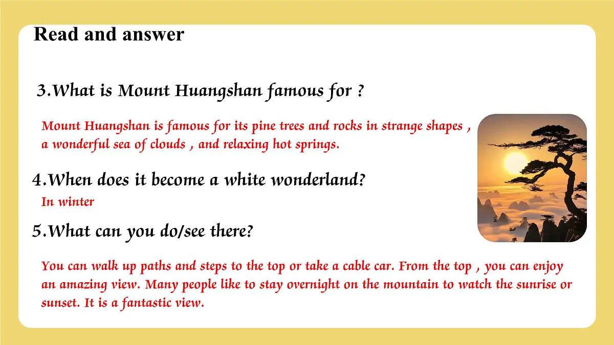 新译林版初中英语7年级下册Unit6 Beautiful landscapes Integration 2 课件第8页