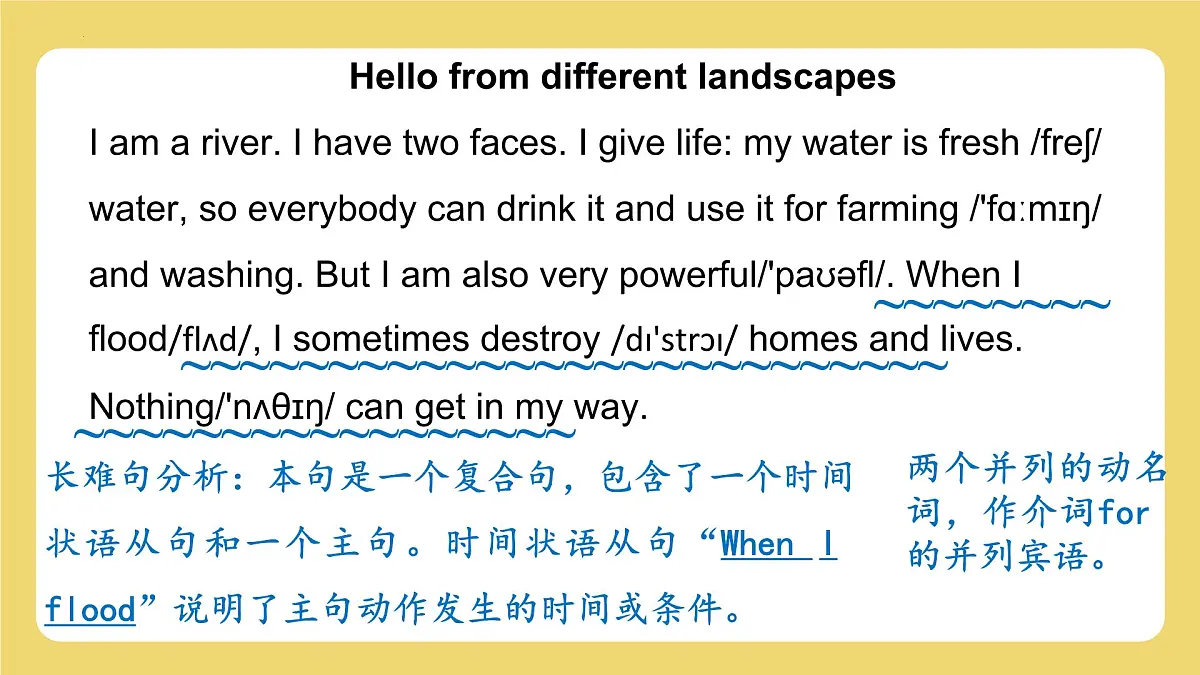 新译林版初中英语7年级下册Unit6 Beautiful landscapes Reading 2 课件第6页