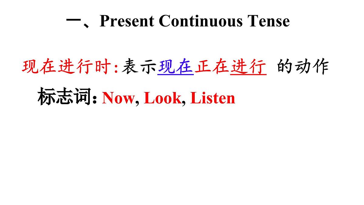 初中  英语  人教版（2024）  七年级下册Unit 5 Here and now Section A  现在进行时 课件第4页
