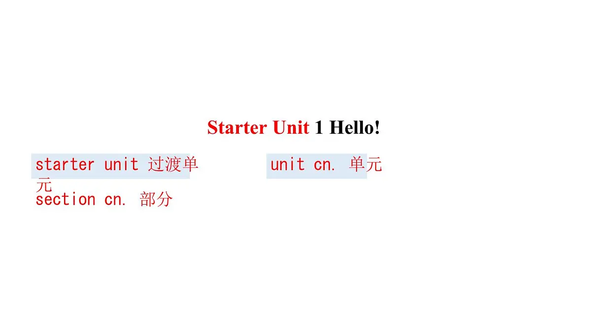 初中 英语 人教版（2024） 七年级上册Starter 预备篇 Starter Unit 1 Hello! Section A 课件第2页
