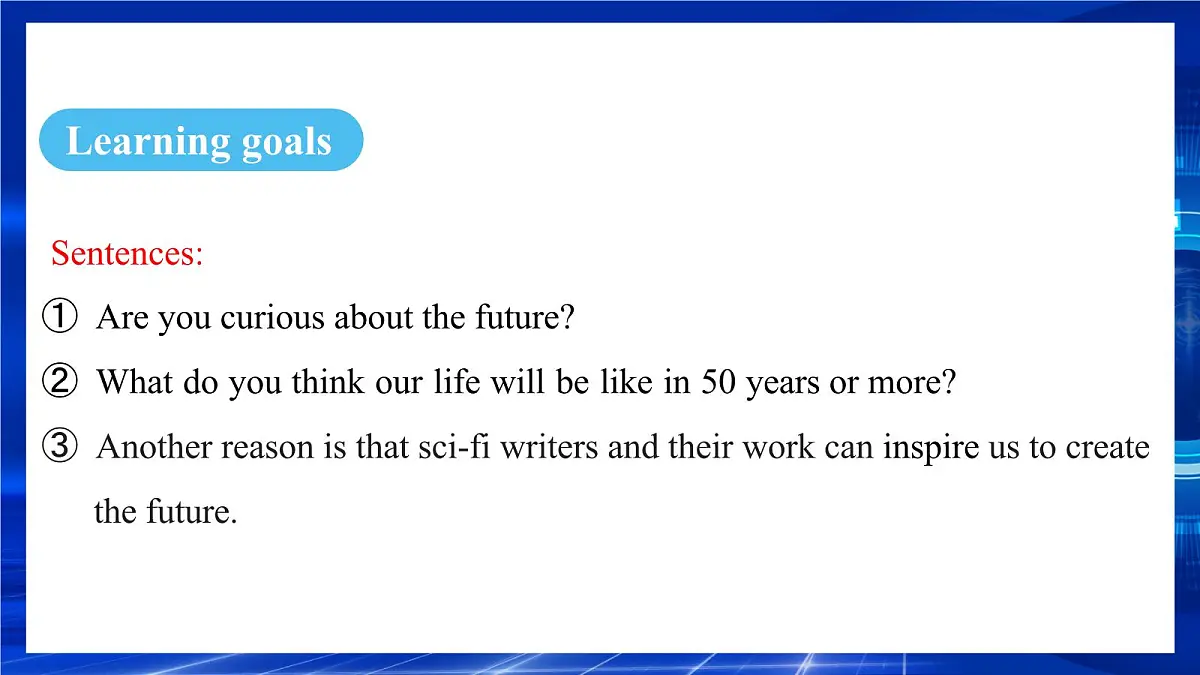 人教版（2024）英语八年级上册 Unit 7 When Tomorrow Comes Section B（Project~Reflecting） （课件）第2页