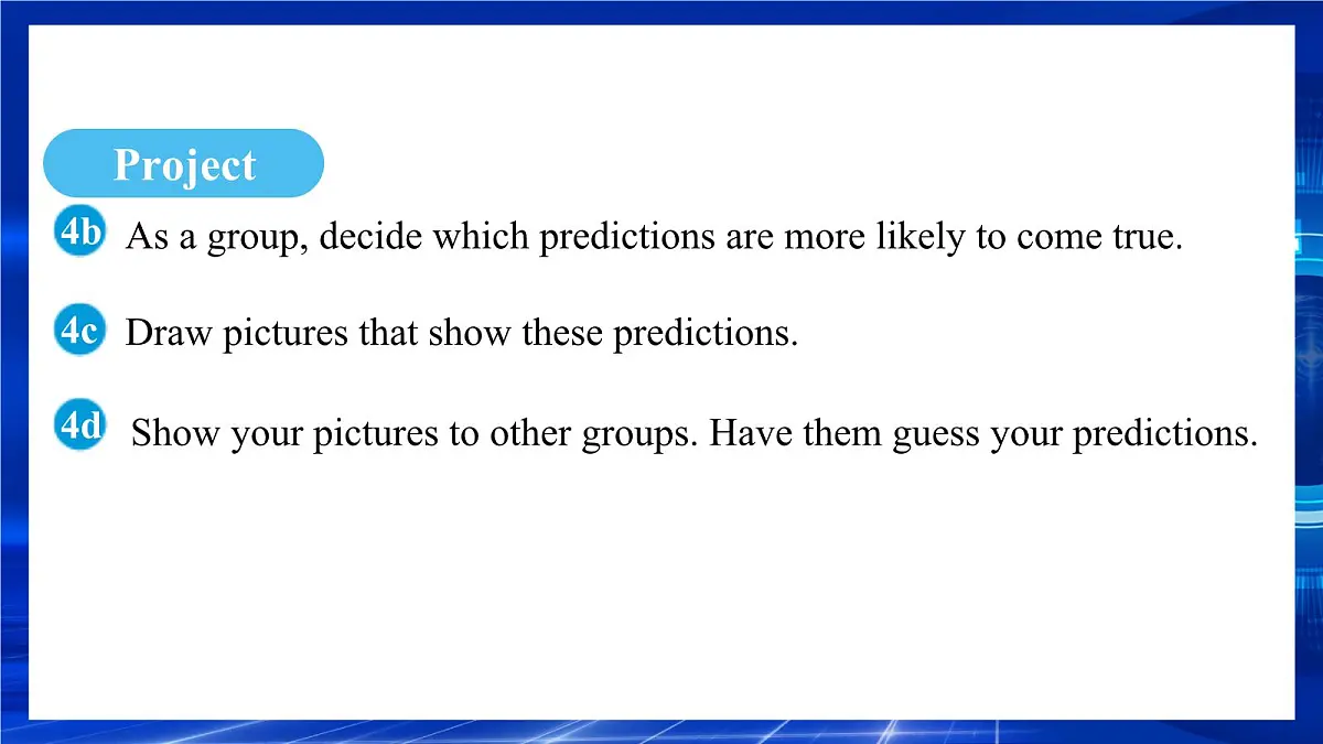 人教版（2024）英语八年级上册 Unit 7 When Tomorrow Comes Section B（Project~Reflecting） （课件）第6页