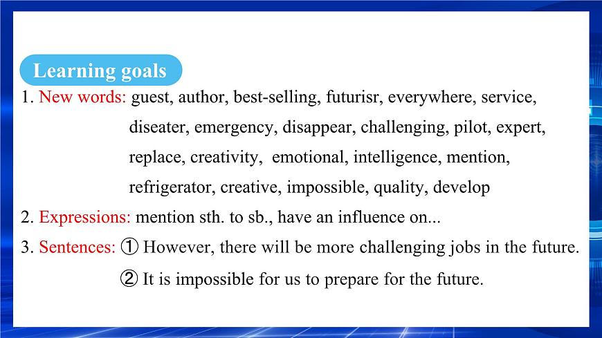 人教版（2024）英语八年级上册 Unit 7  When Tomorrow Comes  Section B（1a-1e） （课件）第2页