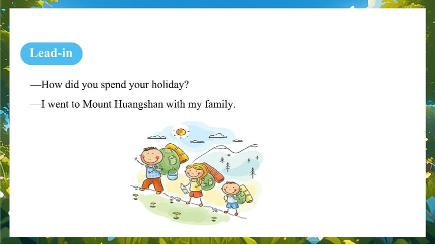 人教版（2024）英语八年级上册 Unit 1  Happy Holiday SectionA 1a-Prounciation （课件）第6页