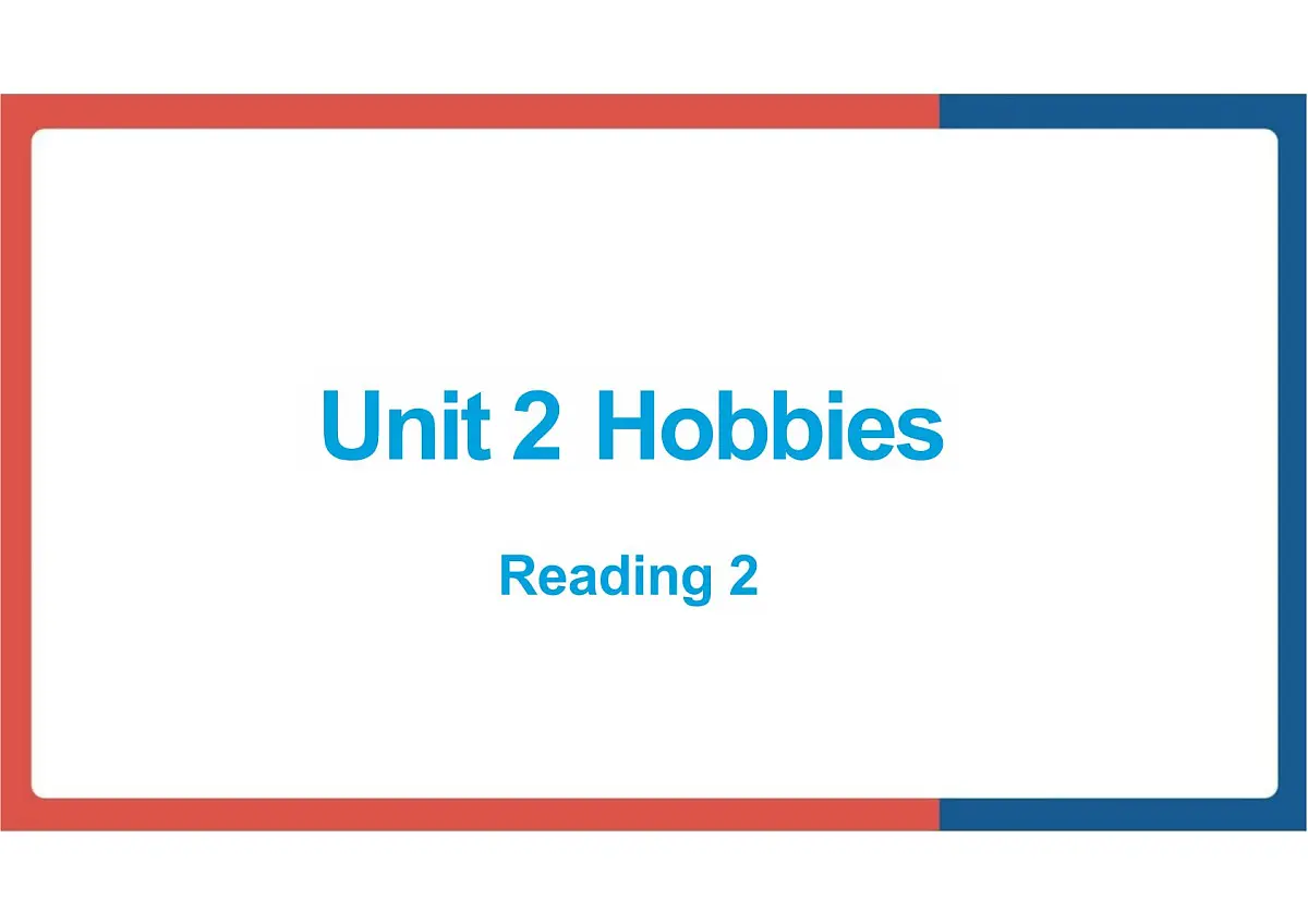 新译林版初中英语七年级上册 7A U2 Hobbies Reading 2 课件第1页
