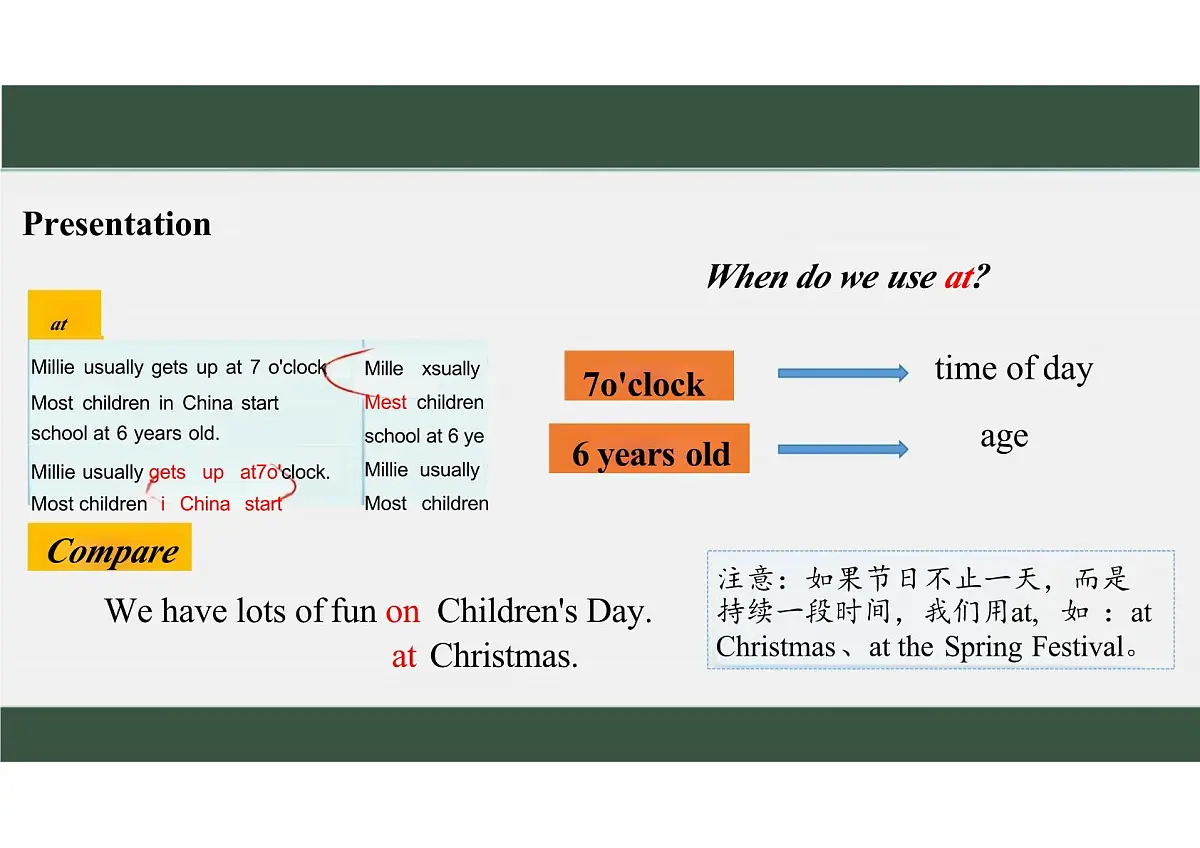 新译林版初中英语七年级上册 7A U4 School days Grammar 课件第5页