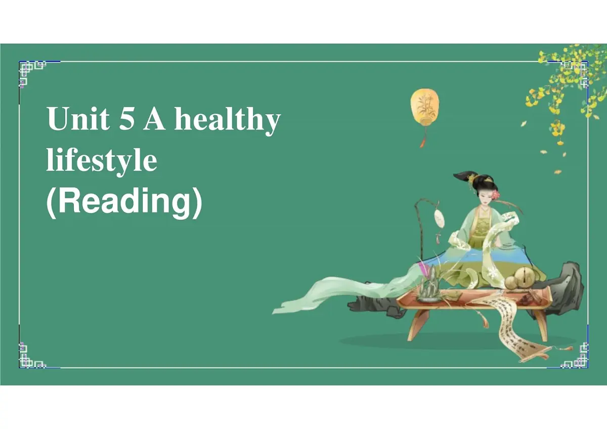 新译林版初中英语七年级上册 7A U5 A healthy lifestyle Reading 1(1) 课件第1页