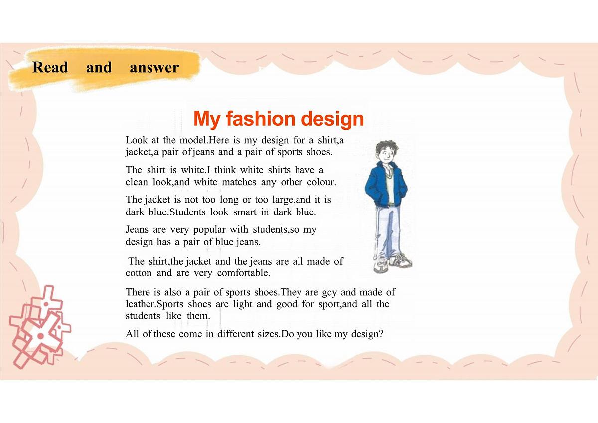 新译林版初中英语七年级上册 7A U6 My clothes,my style integration2 课件第6页