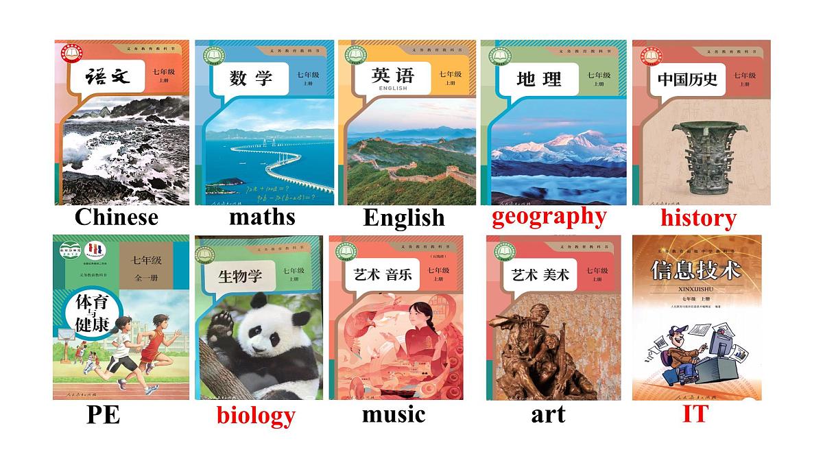 初中  英语  人教版（2024）  七年级上册Unit 4 My Favourite Subject Section A 课件第5页