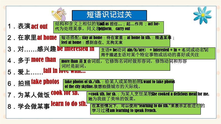 初中  英语  人教版（2024）  七年级上册Unit 5 Fun Clubs 单元知识点过关 课件第7页