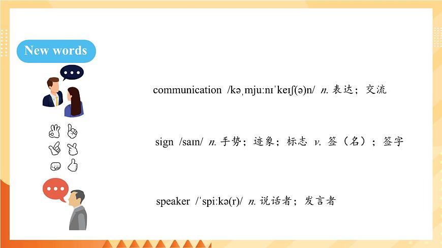 人教版（2024）英语八年级上册 Unit 8 Let’s communicate! SectionA 1a-Prounciation （课件）第3页