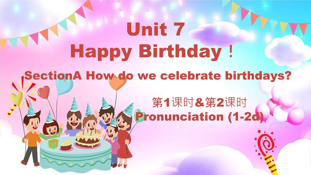 初中 英语 人教版（2024） 七年级上册Unit 7 Happy Birthday! Section A 课件第1页
