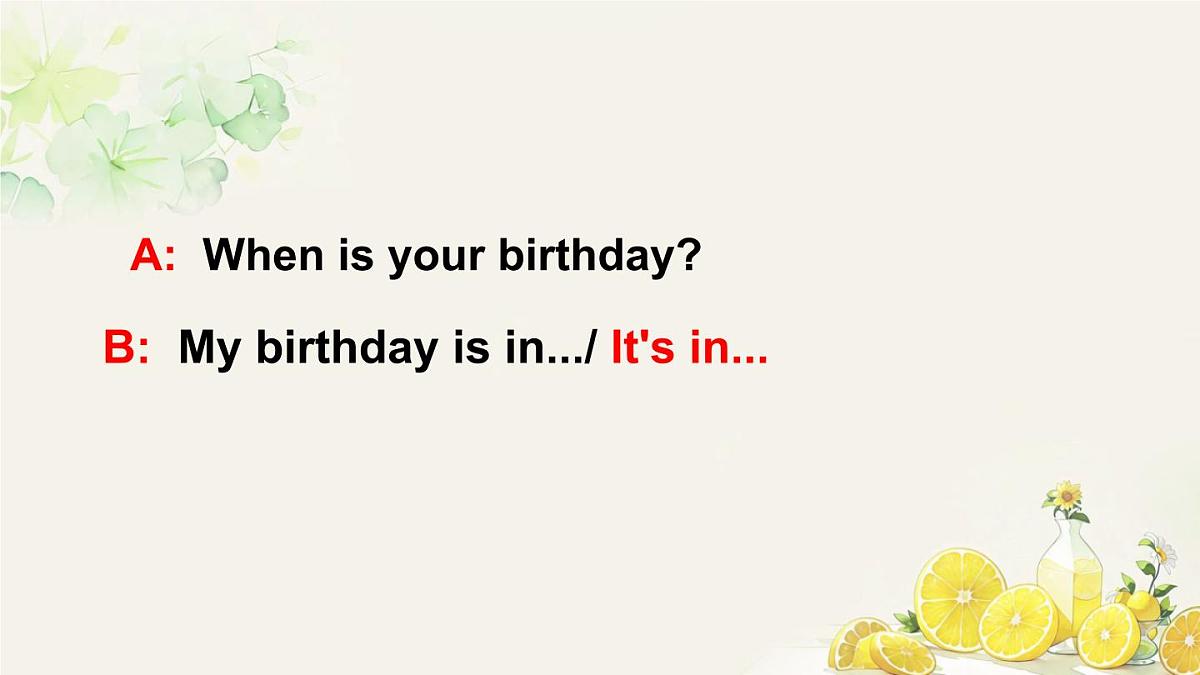 初中  英语  人教版（2024）  七年级上册Unit 7 Happy Birthday! Section A 课件第2页