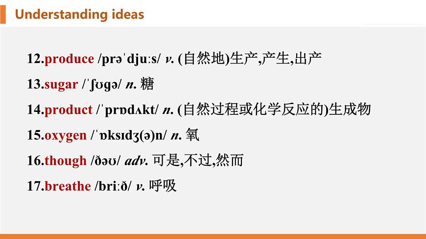 学案 2025 新外研七上 U6 Understanding ideas 知识点汇总PPT版（可编辑）第4页