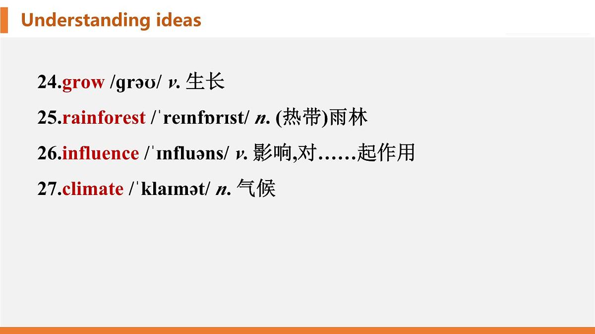 学案 2025 新外研七上 U6 Understanding ideas 知识点汇总PPT版（可编辑）第6页