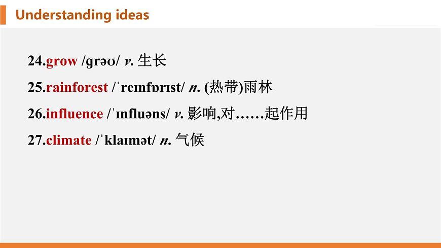 学案 2025 新外研七上 U6 Understanding ideas 知识点汇总PPT版（可编辑）第6页