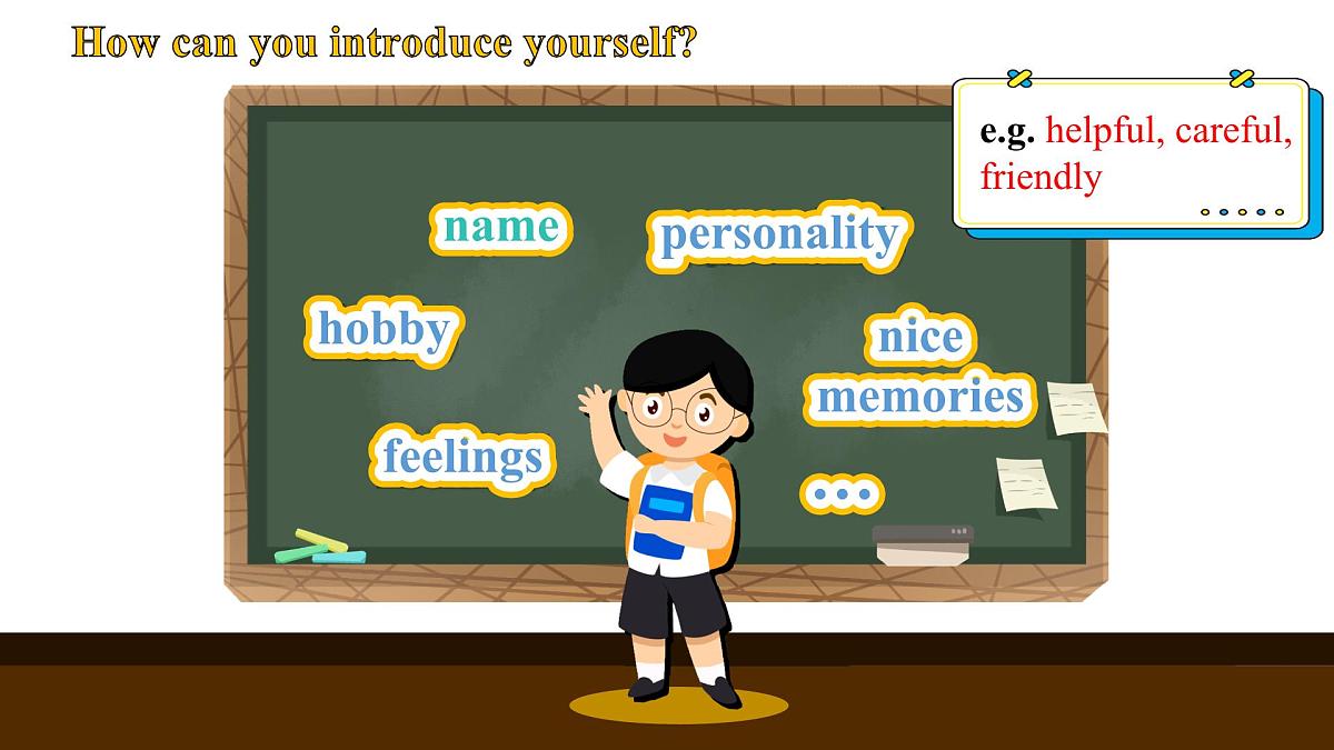 2025年外研版七年级英语上册Starter Welcome to junior high! introduce yourself（课件）第7页