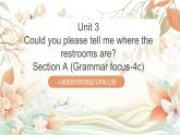 人教版新目標(biāo)英語九上Unit 3《Could you please tell me where the restrooms are？》Section A Grammar focus-4c課件+導(dǎo)學(xué)案+分層練習(xí)（含解析）+素材