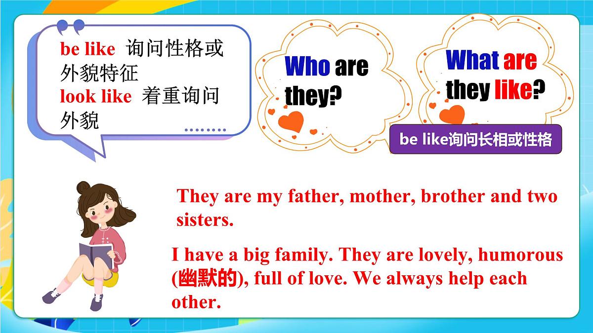 人教版英语七年级上册Unit 2《 We're family! 》SectionB 1a-2b课件第6页
