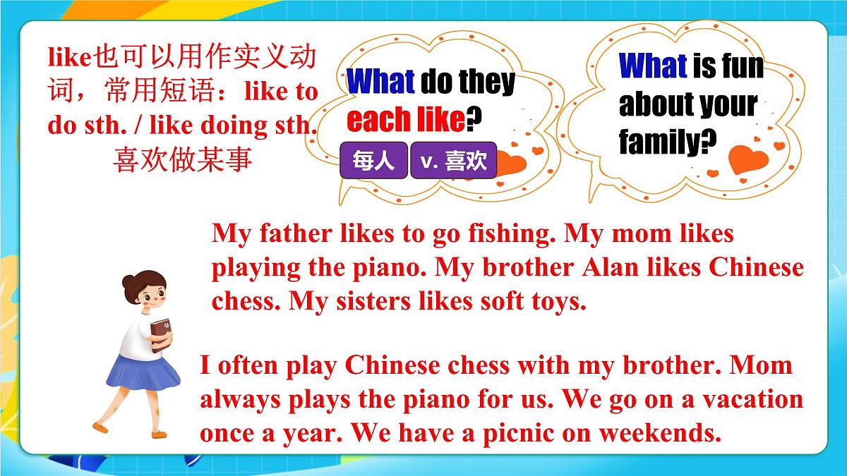 人教版英语七年级上册Unit 2《 We're family! 》SectionB 1a-2b课件第7页