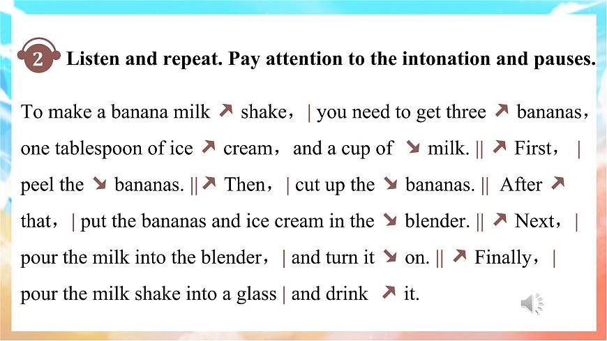 人教版（2024）英语八年级上册  Unit 5 What a Delicious Meal!Section A(Pronunciation—2d)（课件）第3页