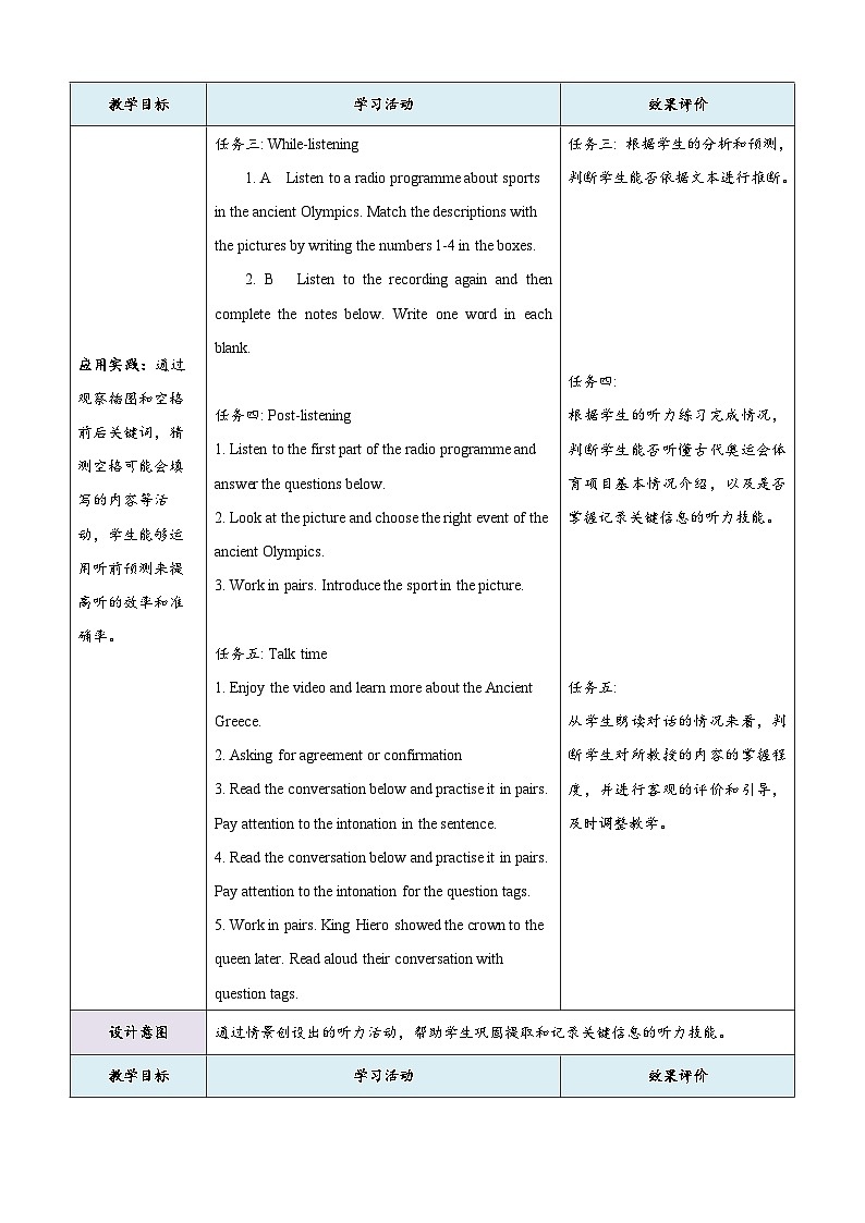 沪教牛津版（六三制三起）英语九上 Unit1《Wise men in history》第2课时 Listening & Speaking教案第3页