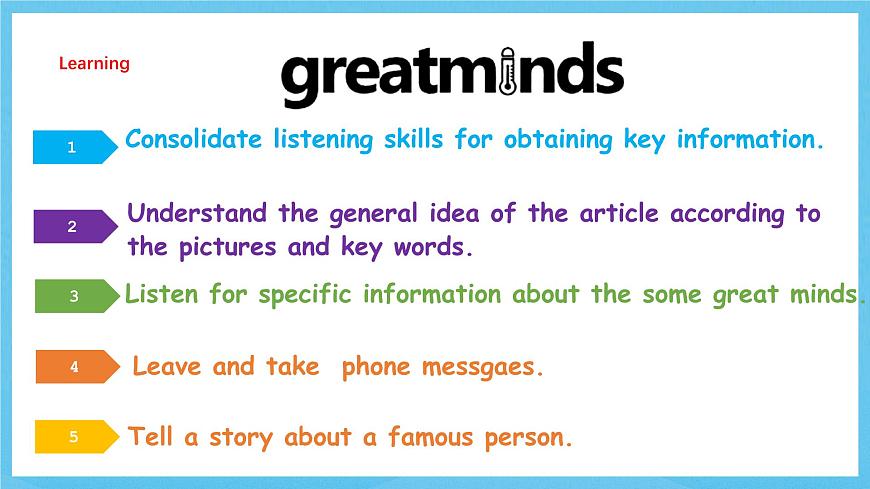沪教牛津版（六三制三起）英语九上 Unit2《Great minds》第2课时 Listening & Speaking 课件第2页