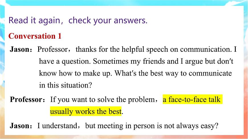 人教版（2024）英语八年级上册  Unit 8 Let's Communicate! Section A(Pronunciation—2e)（课件）第8页