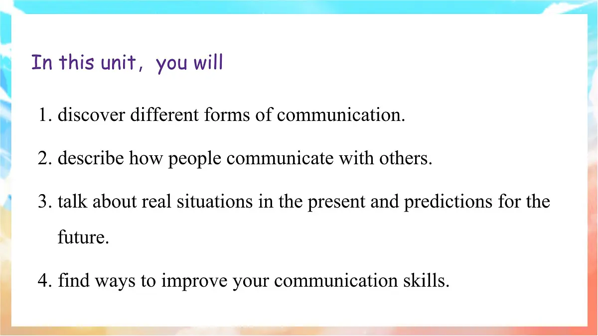 人教版（2024）英语八年级上册 Unit 8 Let's Communicate! Section A(1a—1d)（课件）第3页